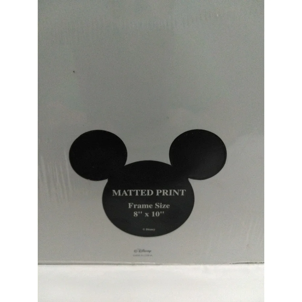 Walt Disney World Matted Print 8" X 10'" Tinker‎ Bell And Magic Kingdom Sealed - Picture 4 of 5